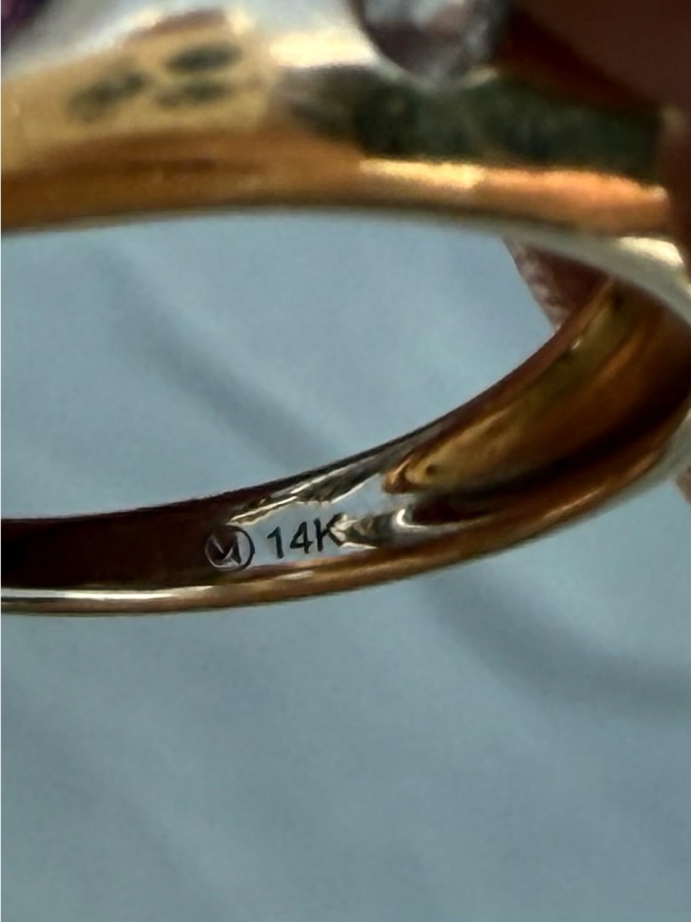 14K Gold Multi-Gem Mosaic Dome Ring - Toronto Mosaic Dôme - Picture 7 of 7